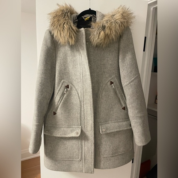 J Crew size 10 wool melton duffle coat. - Picture 5 of 7